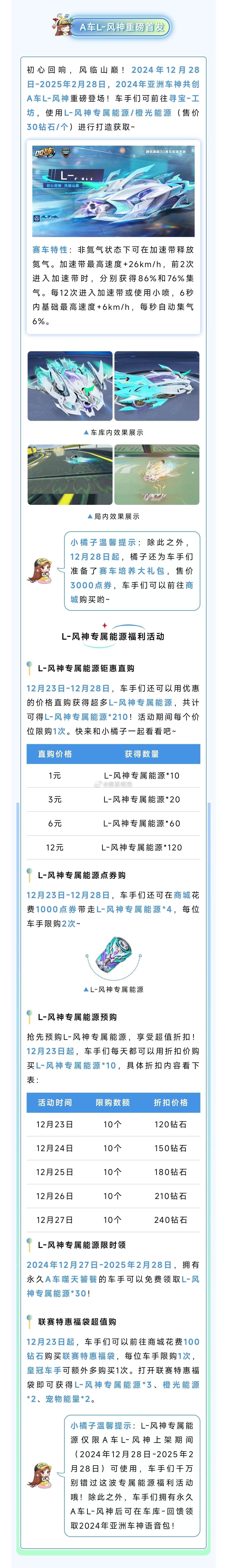 【情报局】今年最后一个周末了L-风神专属能源*304个专属、传说皮肤霆光伏羲、冬