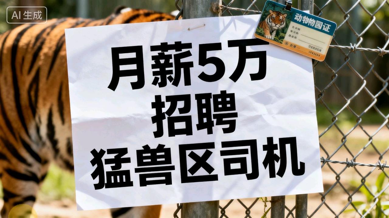 动物园猛禽区招聘司机，月薪5万！网友：这钱拿得稳吗？背后真相令人大跌眼镜
“月薪