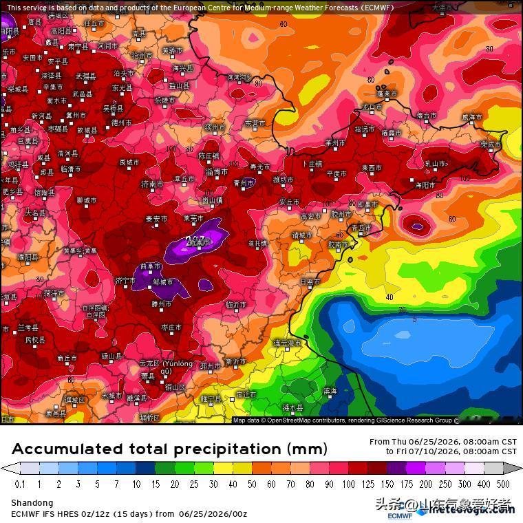 【山东降雨展望:28日起强对流增多，数值预报预测后期转为多雨模式！】

今天是6