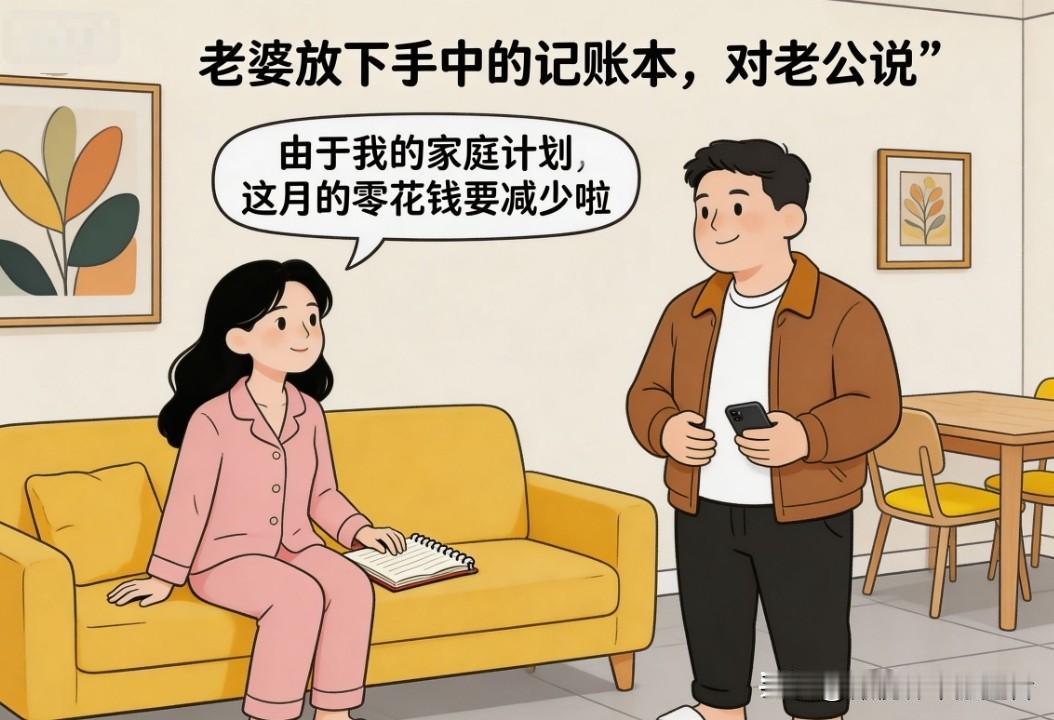 趣味漫画：老婆：由于我的家庭计划，这月零花钱要减少啦。老公：但是龙城飞将在，不能