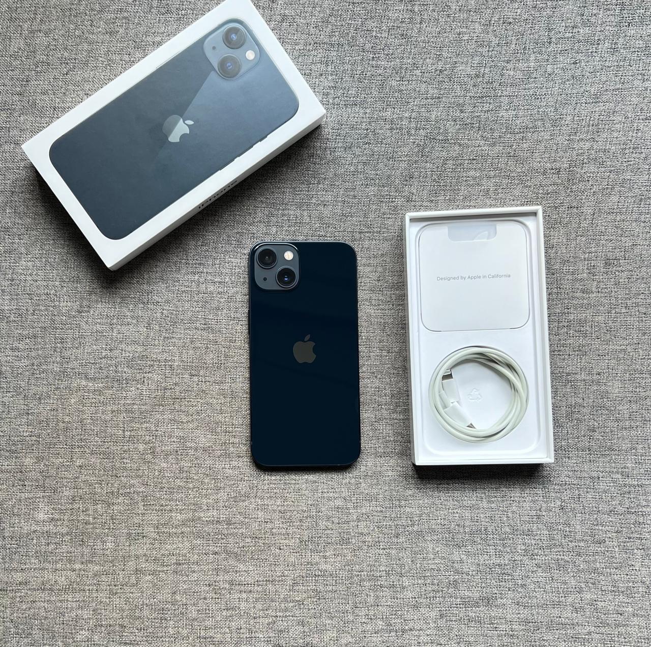 iPhone13 256G 午夜色，屏幕完美，中框磕碰，电池效率83（官方售后换