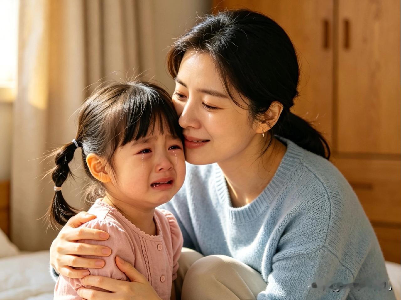 昨天睡前，女儿抱着我的胳膊，说了一句让我愣了好久的话。
 
她说：“妈妈，我今天