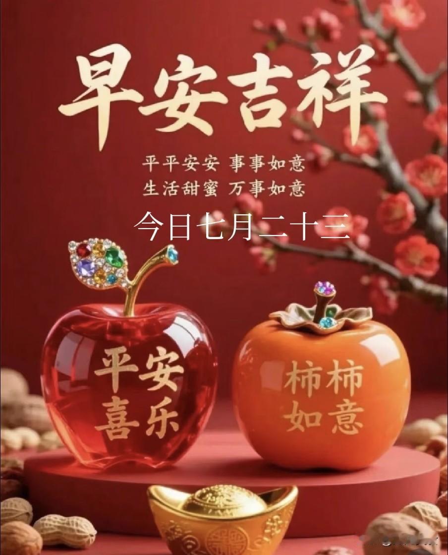 今日七月二十三，牢记：1要洗、2要去、3要回，不忘老传统
今天农历七月二十三，不