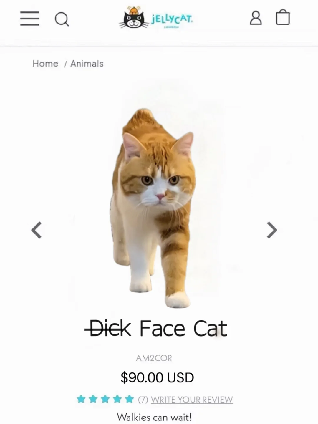 Jellycat新品花臂小猫 泰酷啦！