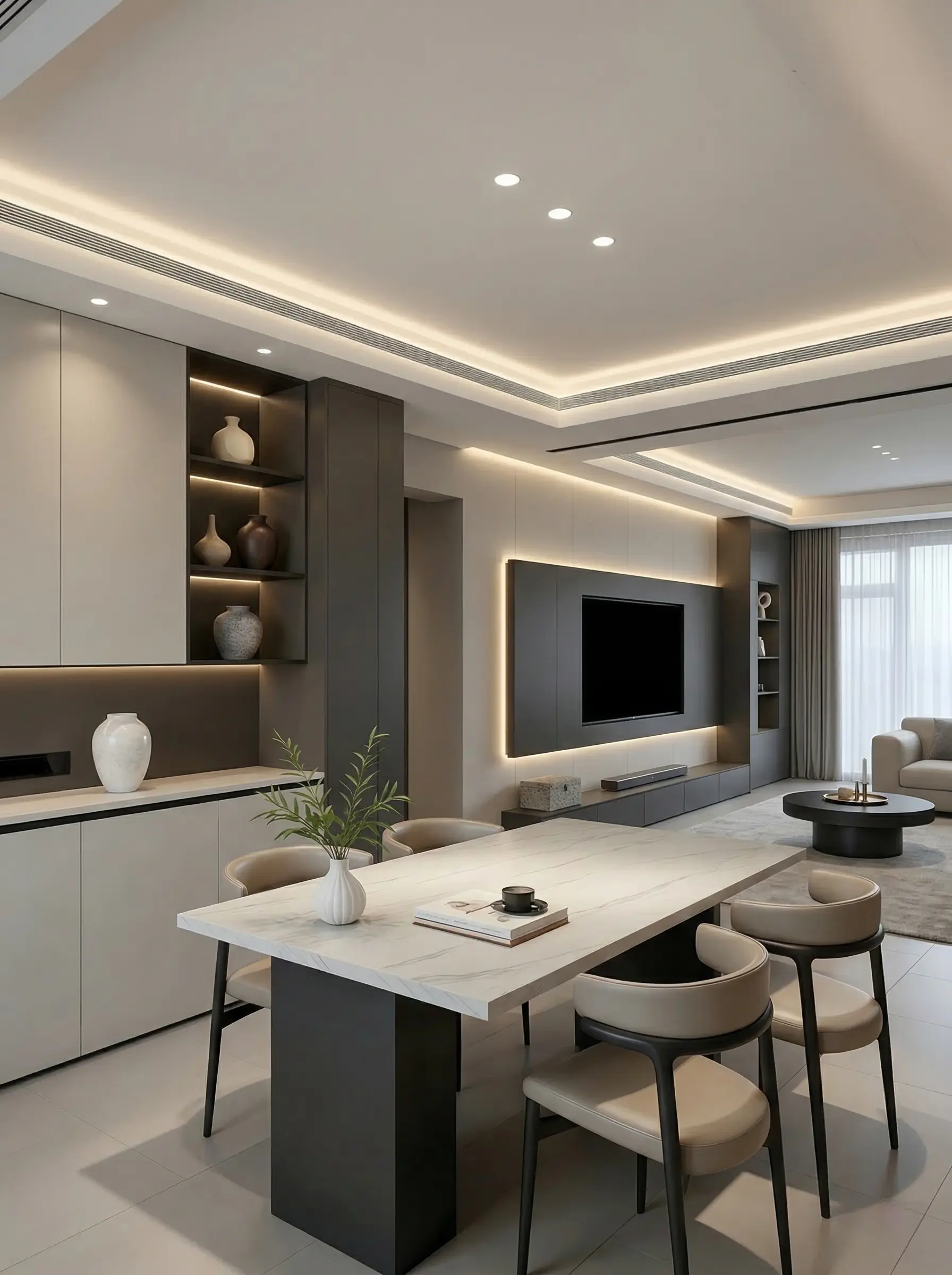 不愧是意式极简风！爸妈也被这套惊艳到了。㎡意式极简