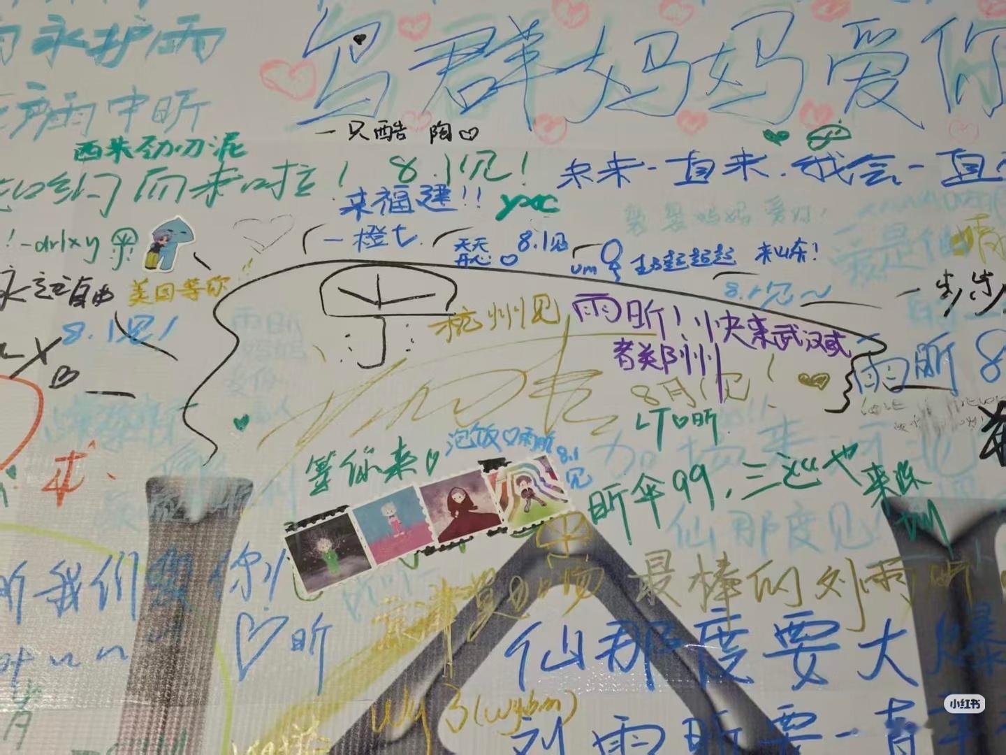 你们把名字写在刘雨昕画的框里什么意思。真是小猪猪 