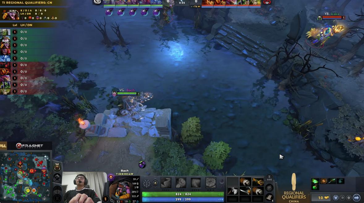VG跟YB来到了决胜局，谁赢谁进TI！紧张啊！dota2