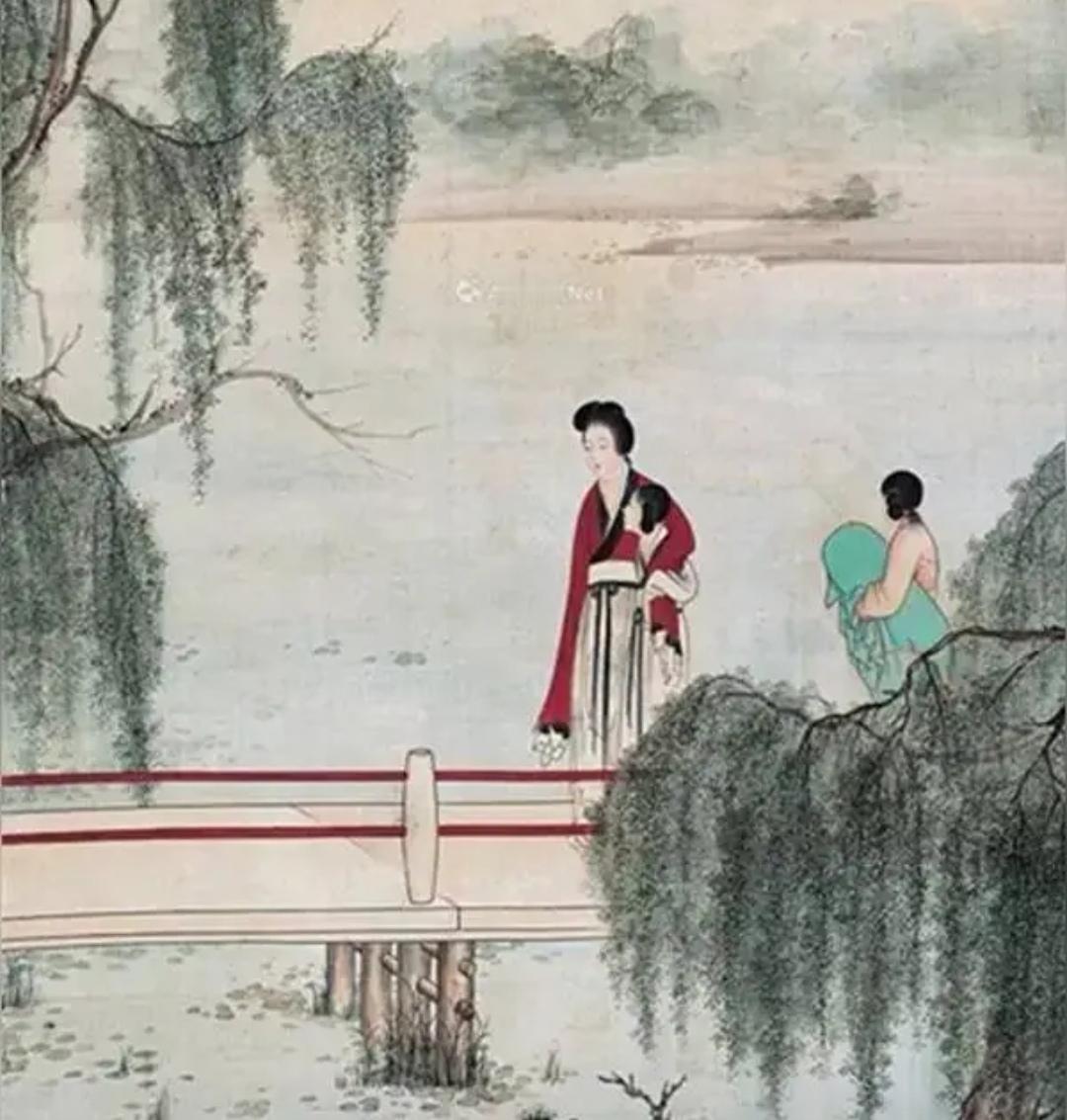 上联，？？？

下联，怕羞，惊有游人退柳阴