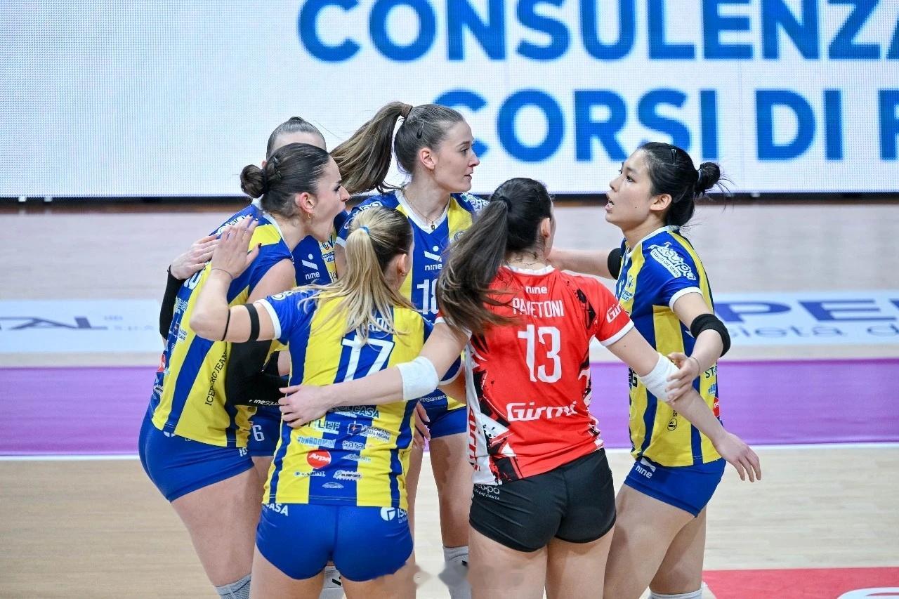 意甲新一轮比赛，庄宇珊所在的圣乔瓦尼3比1佩鲁贾，再取3分，庄宇珊16分，并且在