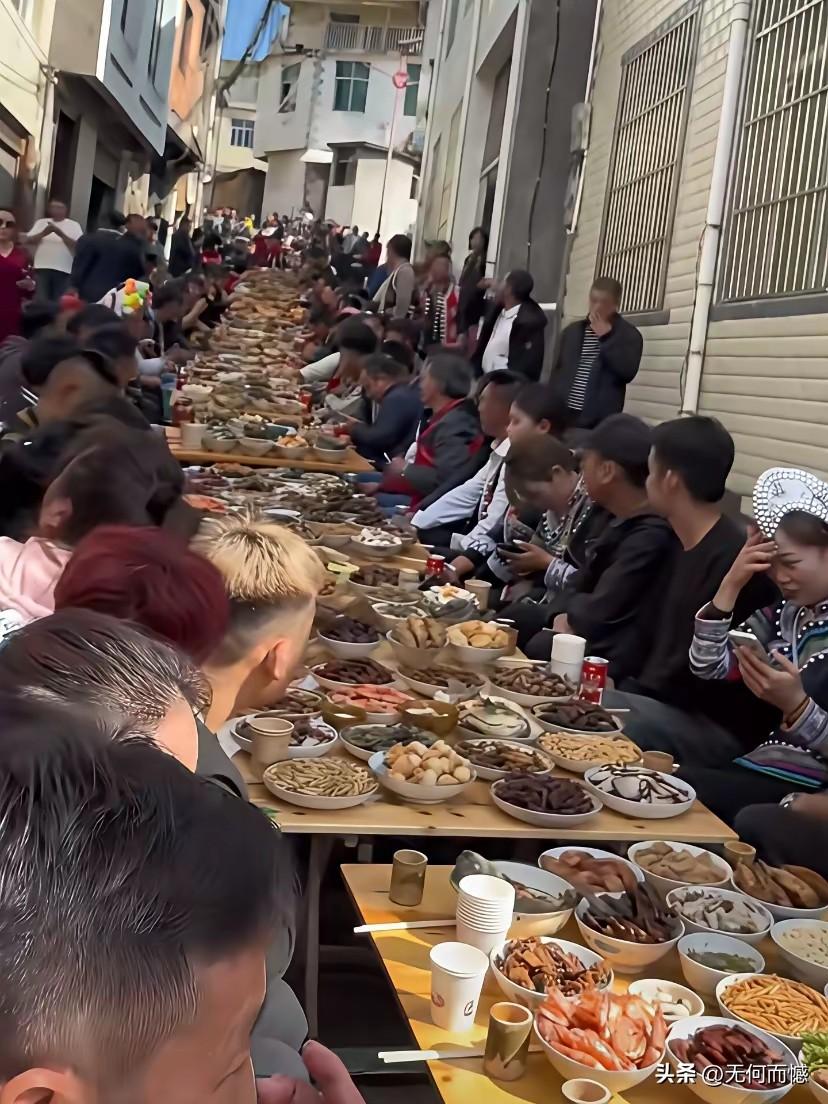 这样的流水大席，真是够壮观的了，活了这么大岁数，从来没有吃过这样的流水大席，期盼