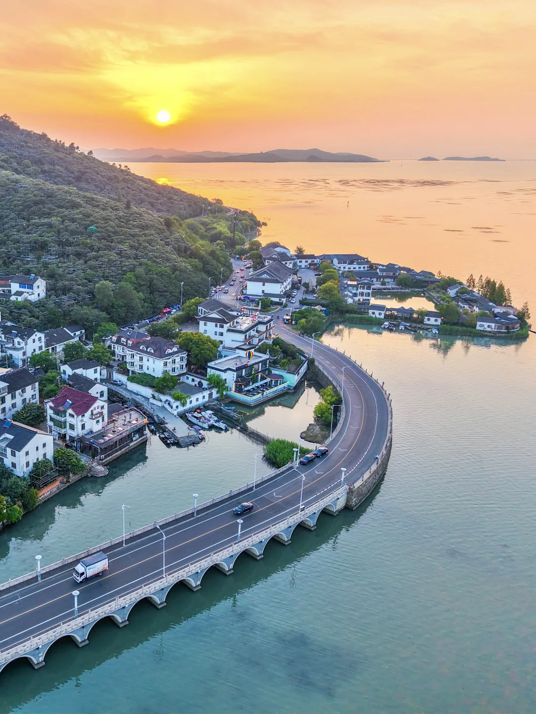 不在大理‼️在苏州小镰仓看日落