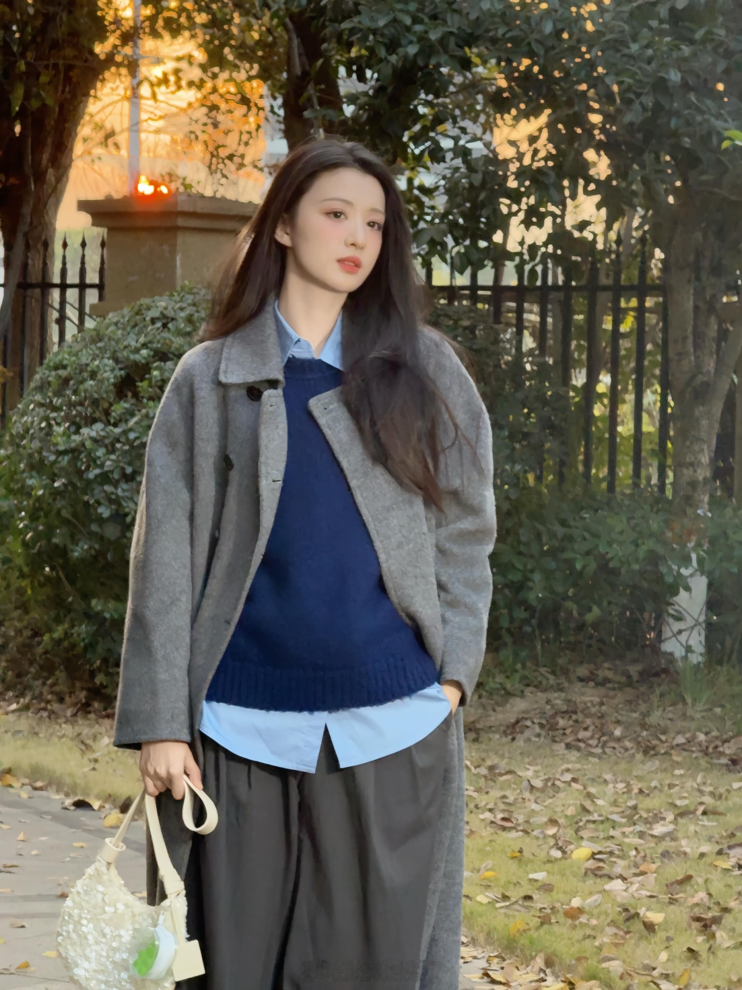 跟着王楚然学穿搭了楚然的叠搭穿法好美呀妥妥青春女大