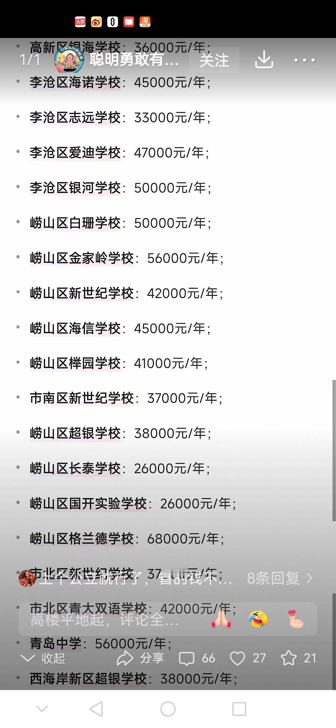 青岛私立学校为啥这么好

昨天从老家回来，发现邻居03户正在搬家，说要去李沧住。