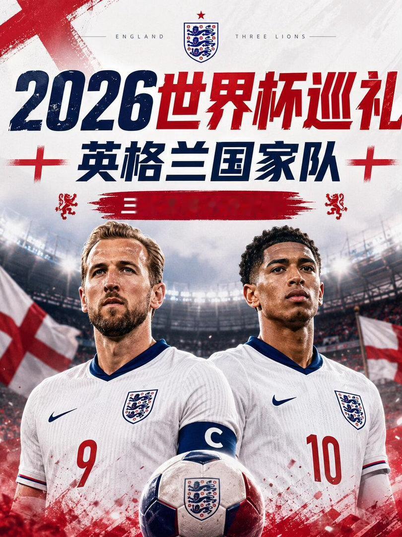 世界杯巡礼之英格兰英格兰的球迷永远热情，看台上的红白浪潮会是最燃的背景板。中场的