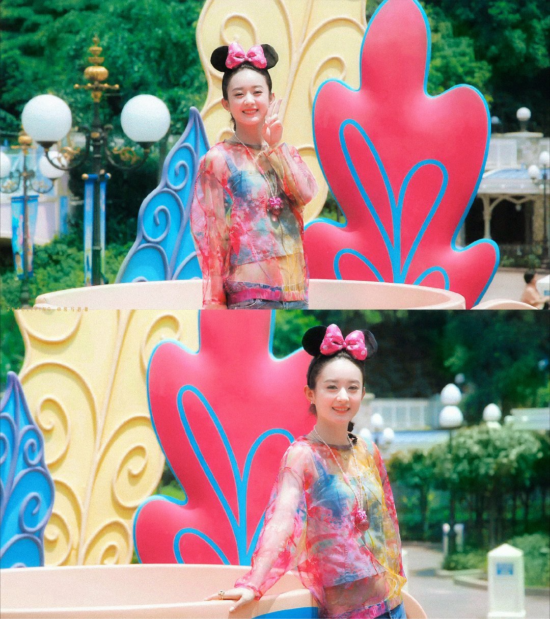 赵丽颖电影澎湖海战 zly赵丽颖黄和娘“晚霞洒遍鲜花 都不如你这朵玫瑰惹人喜爱”