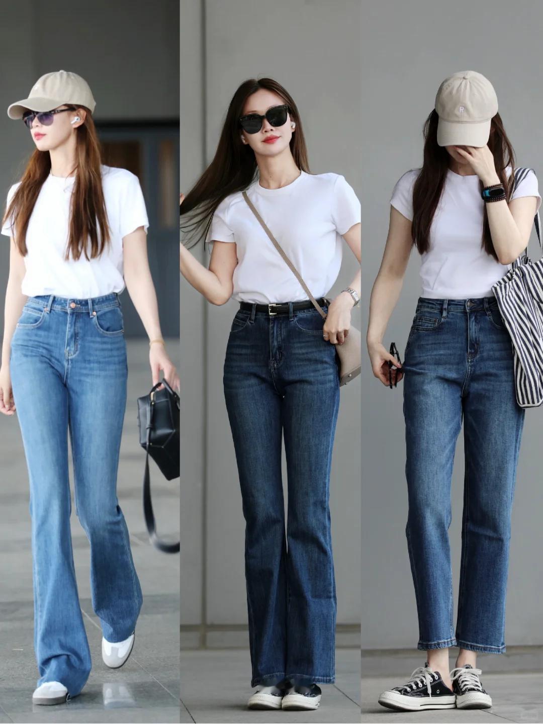 #夏日生活打卡季#👕白T+👖牛仔，极简夏日，清爽升级！
炎炎夏日，告别繁琐，