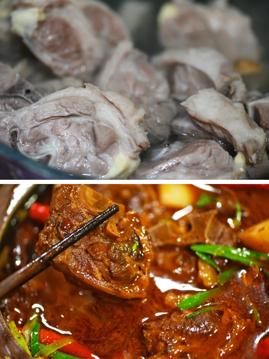 红烧羊蝎子，再加西北粉皮