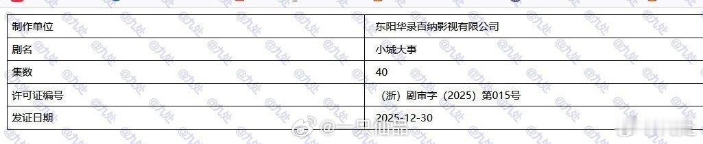 赵丽颖《小城大事》过审下证！40集，即将央八黄金档播出，期待赵丽颖李秋萍 