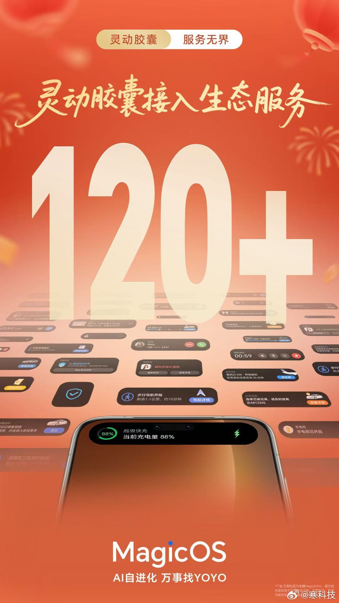 都说耀子的突出点是电池，但我觉得系统也不差好吧，荣耀灵动胶囊里程碑+1！覆盖生态
