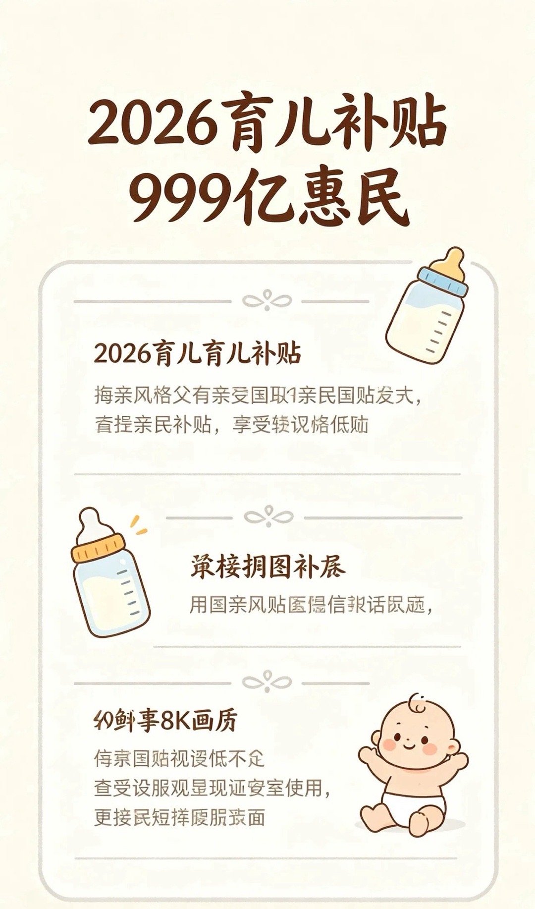 财政部下达999亿育儿补贴补助资金各地还会结合本地经济情况增设地方补贴，部分城市