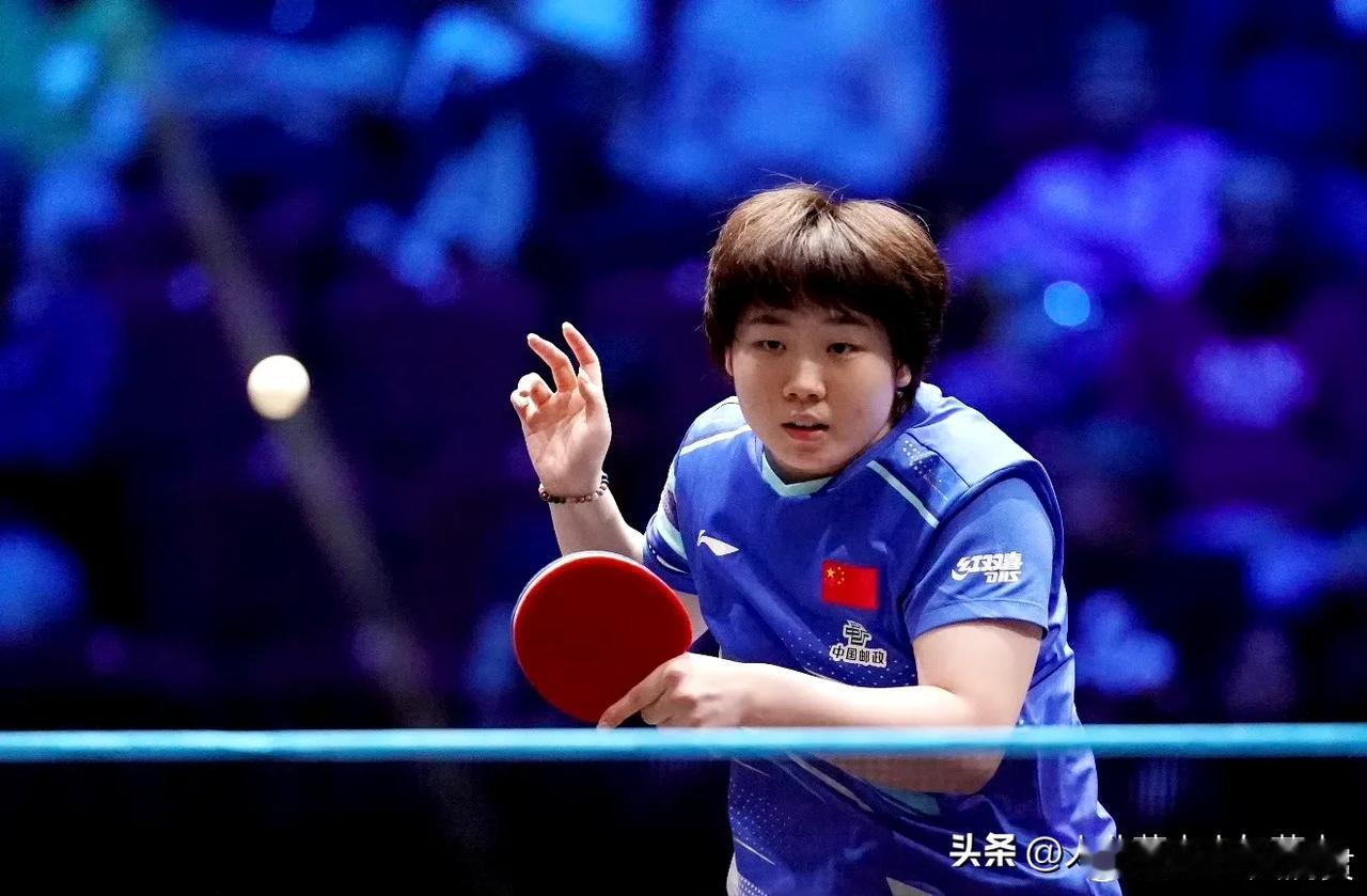现在看来，国乒女队有主力潜质的也就是蒯曼、陈熠、石洵瑶这仨球员了！
🔹蒯曼目前