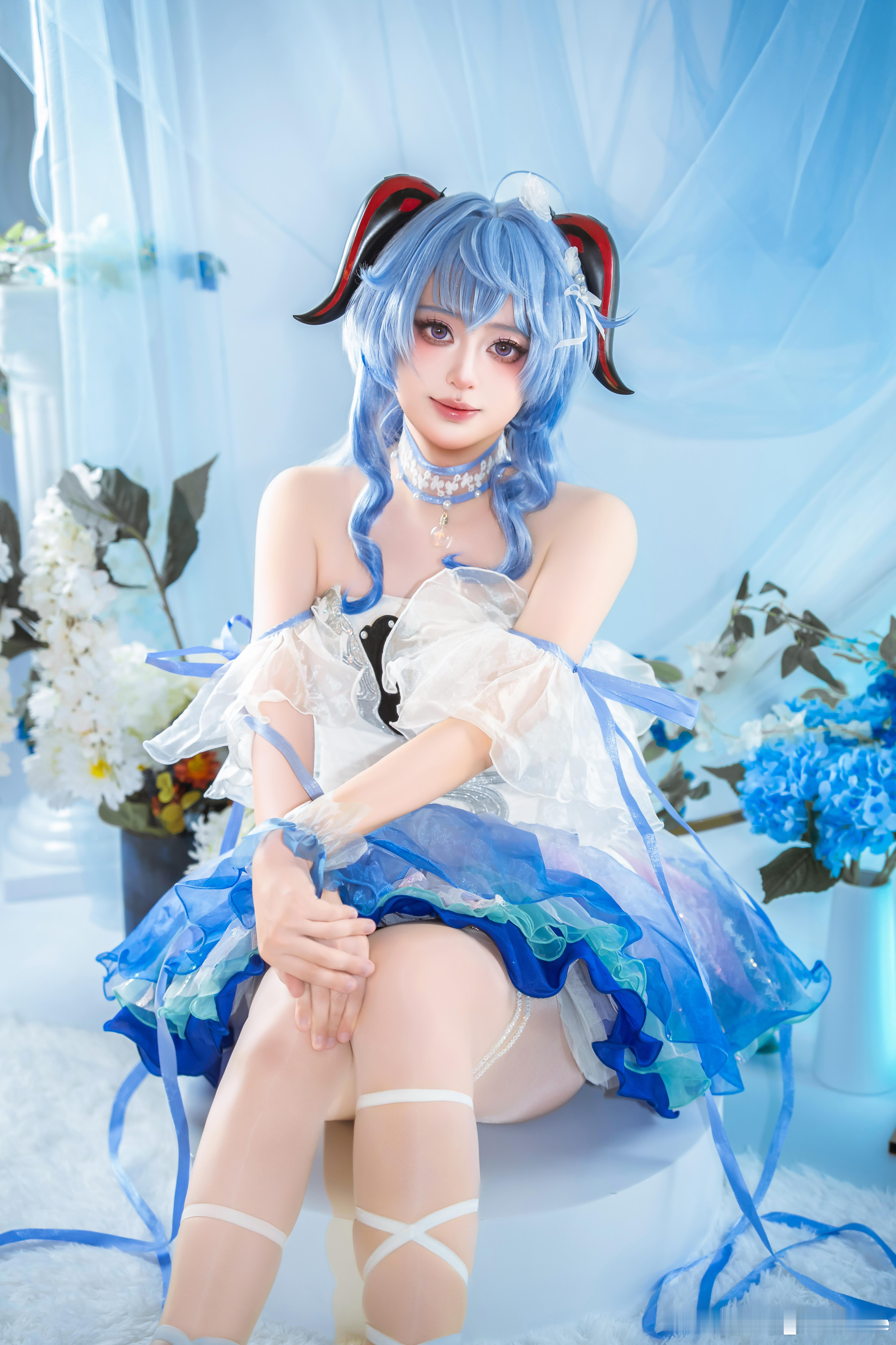 cosplay原神二次元cos大赏甘雨原神海灯节情人节 各位情人节快乐！发张甘雨