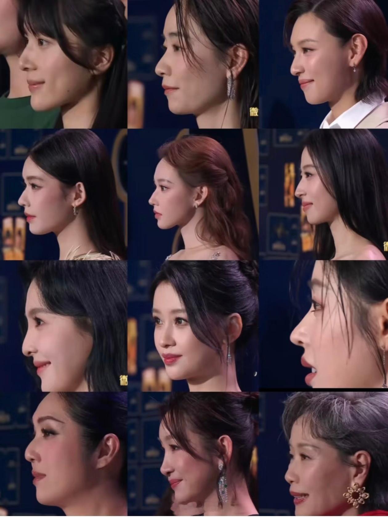 微博电影之夜女星侧脸，第一眼被谁惊艳：李思潼，刘雅瑟，王丹妮，林允，程潇，周雨彤