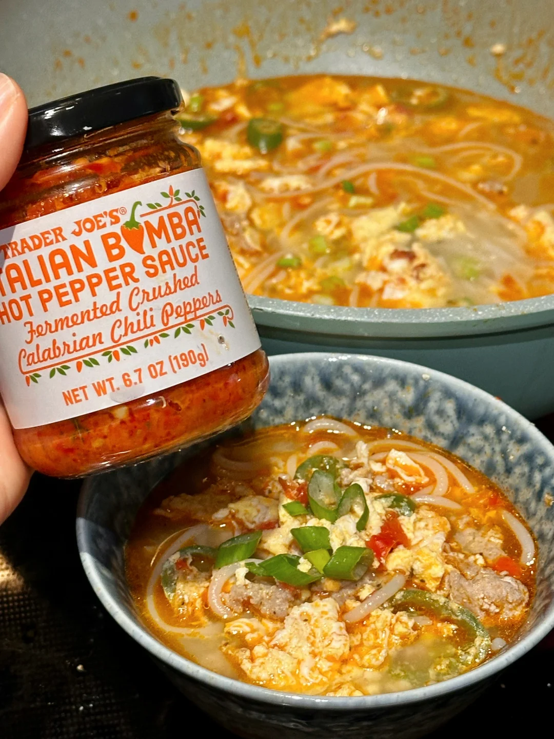 缺德舅剁椒酱做江西肉蛋粉🍜冬天一碗太舒服