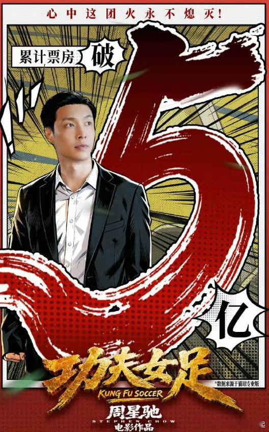 功夫女足回应票房破5亿按目前这势头，票房冲20亿应该是有机会的，毕竟受台风影响，