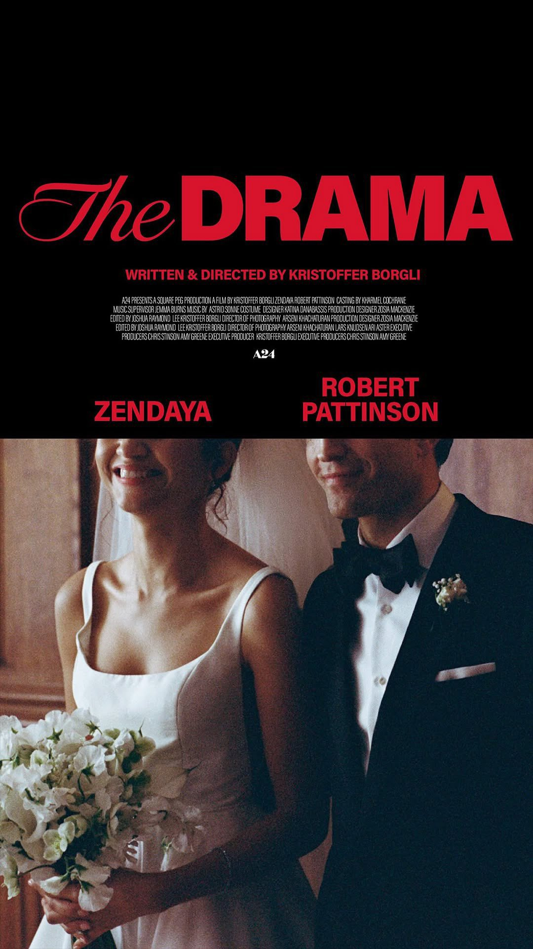 罗伯特·帕丁森与赞达亚主演的新片《爱情抓马》又发布一张海报。 