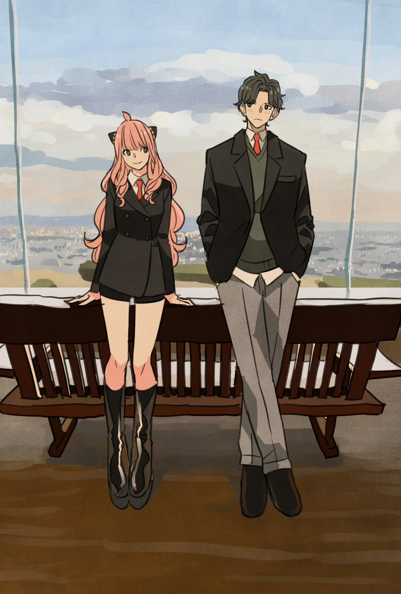 #间谍过家家# 无敌养眼的一家子[送花花](x:ryosuketarou) ​​