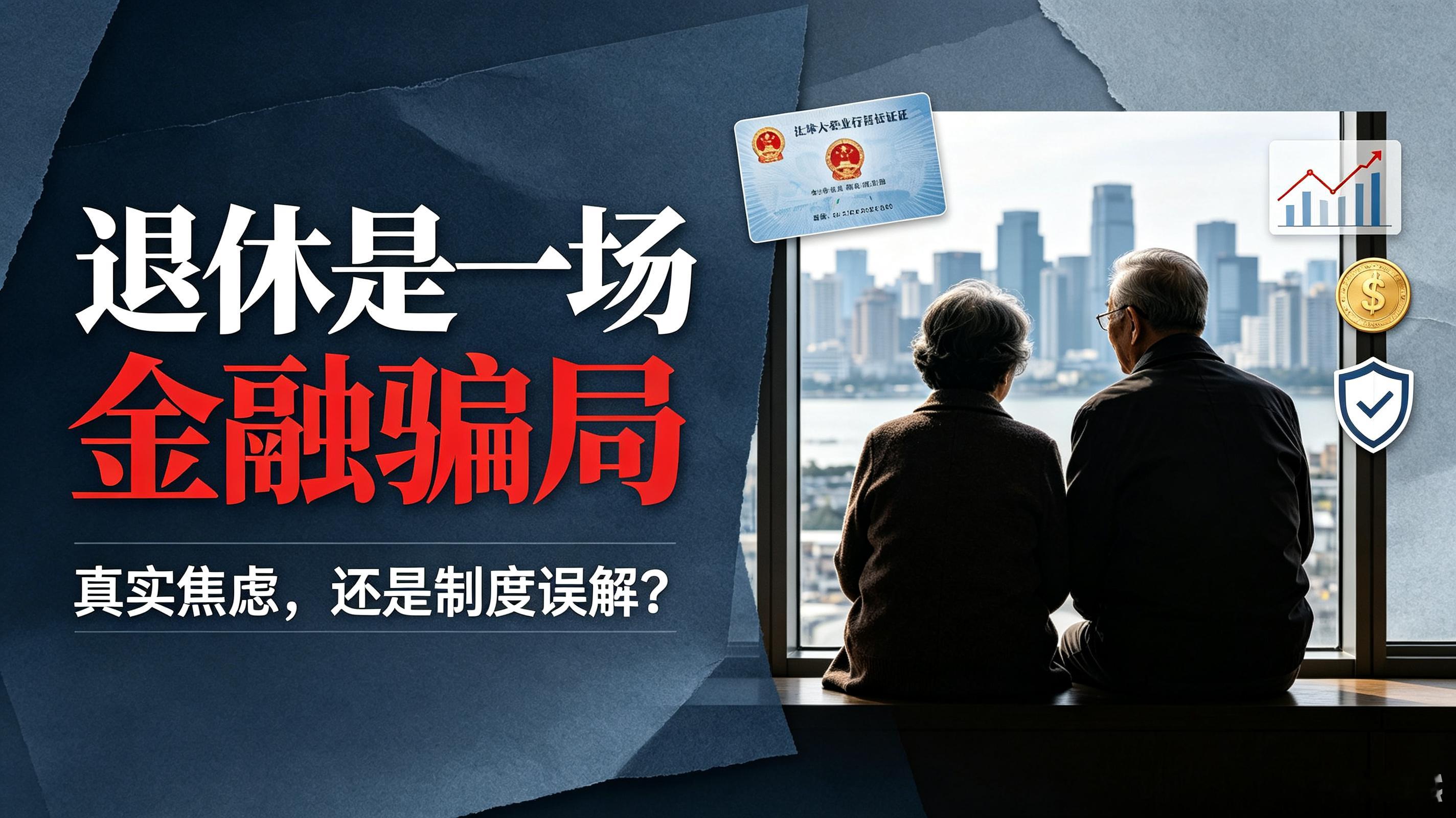 退休是一场金融骗局很多人产生这种想法，核心原因是认知错位与现实落差。绝大多数人从
