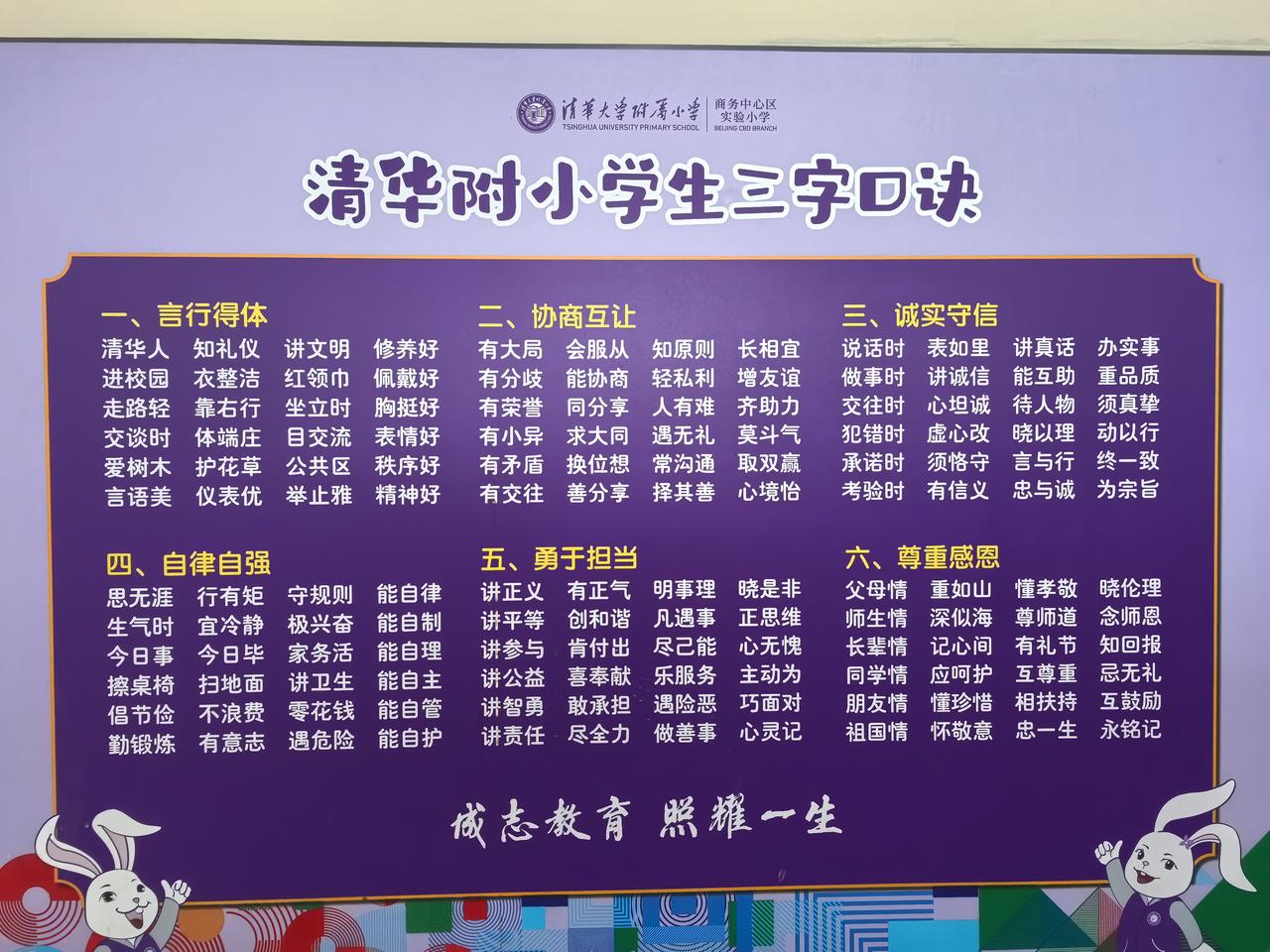 清华附小“三字口诀”：用简约表达，锚定成长的“精神坐标”
 
清华附小商务中心区