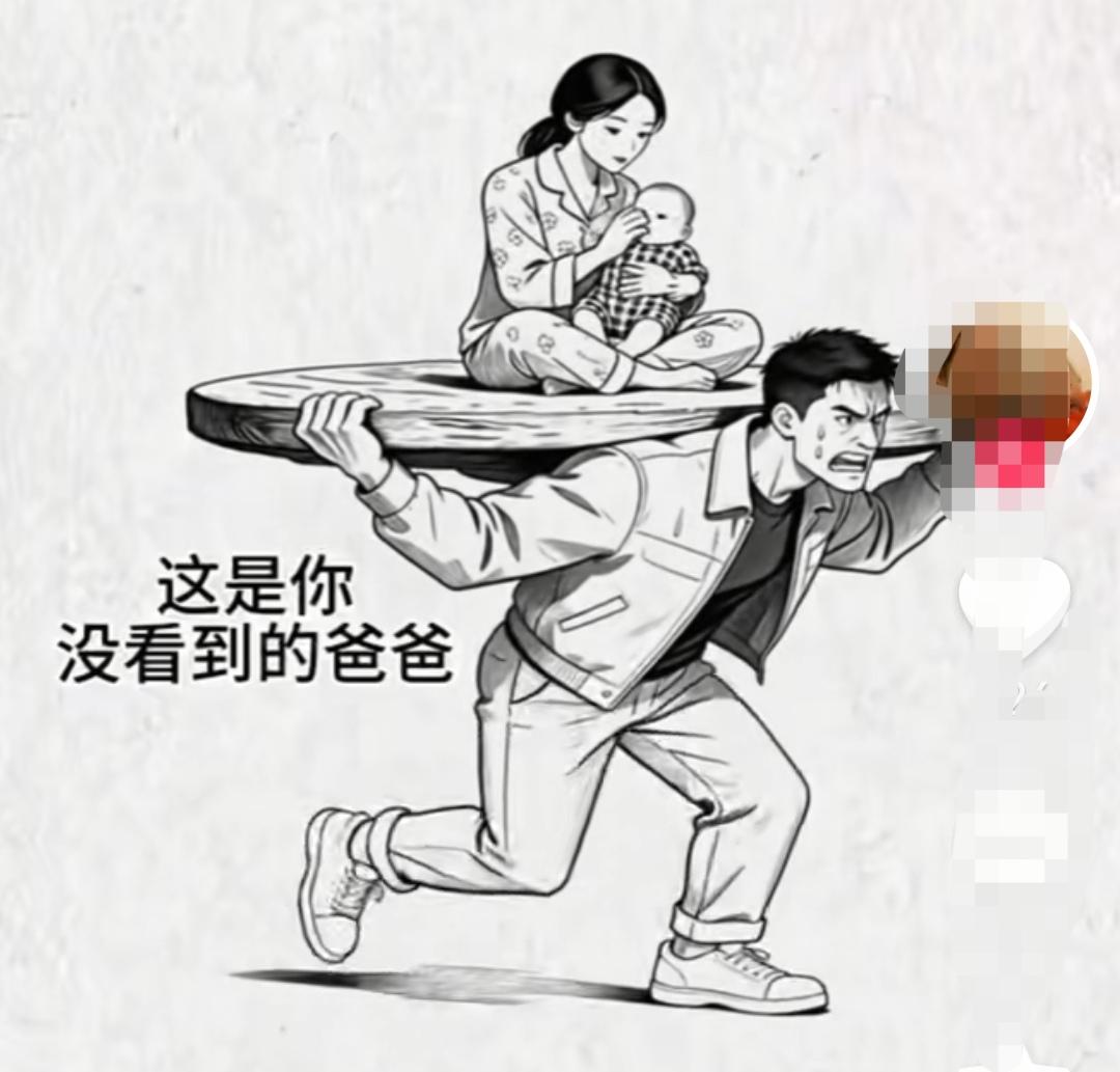 父爱如山，世上间就没有几个女人体会到男人的苦衷，男人的心酸全部都在这样的照片中。