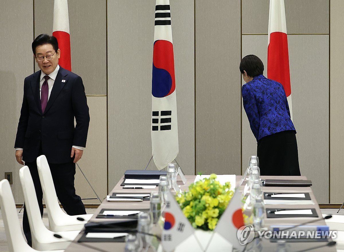 韩联社拍李在明访日，与NHK 拍尹锡悦访日烽火问鼎计划