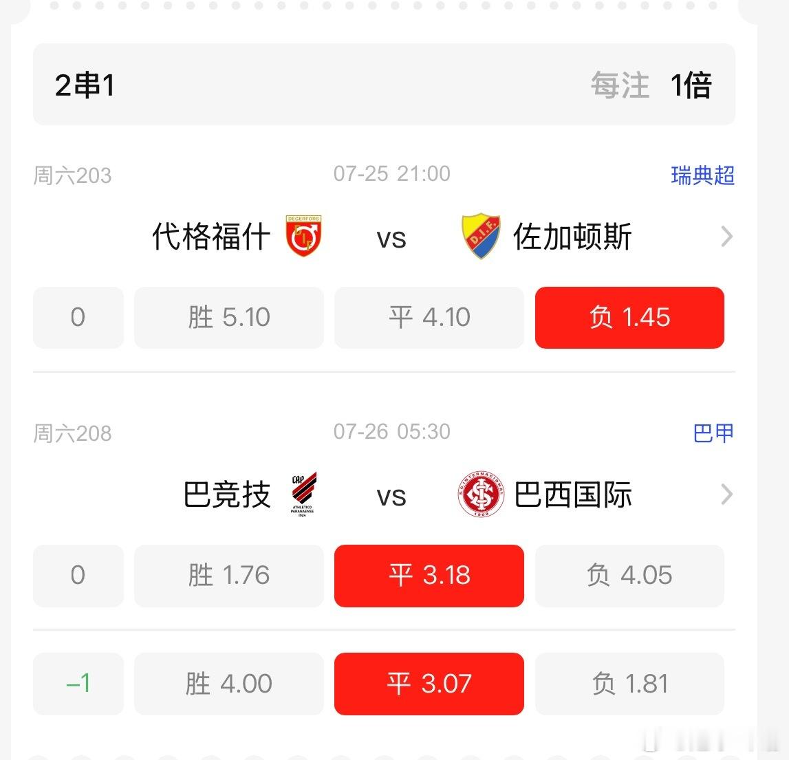 今晚2场信心满满瑞典超