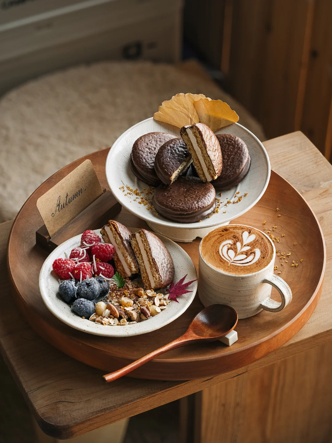 秋日限定｜用低糖派做可可味酸奶碗