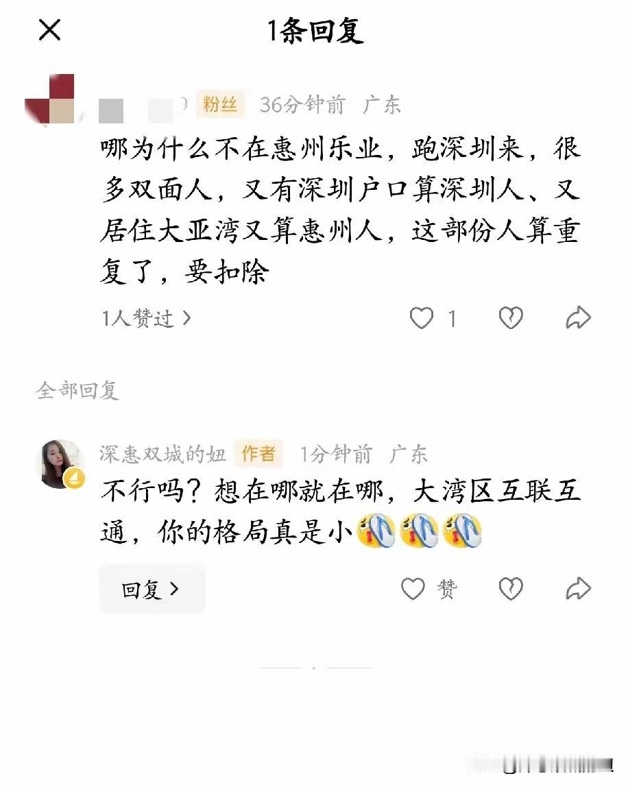 有人说住在惠州就该在惠州上班，别往深圳跑，这话听得人直皱眉。
 
要是大湾区的格