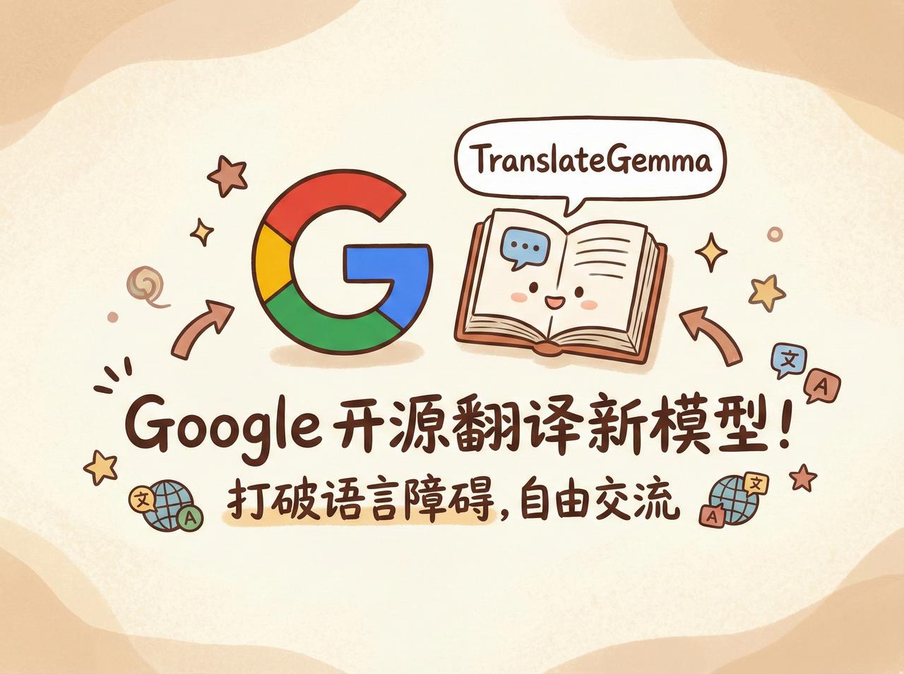Google 推出的新翻译模型系列 TranslateGemma，该系列基于 G