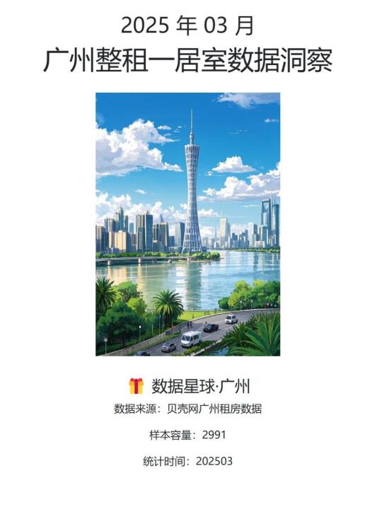 2025 年 03 月|广州整租一居室数据洞察