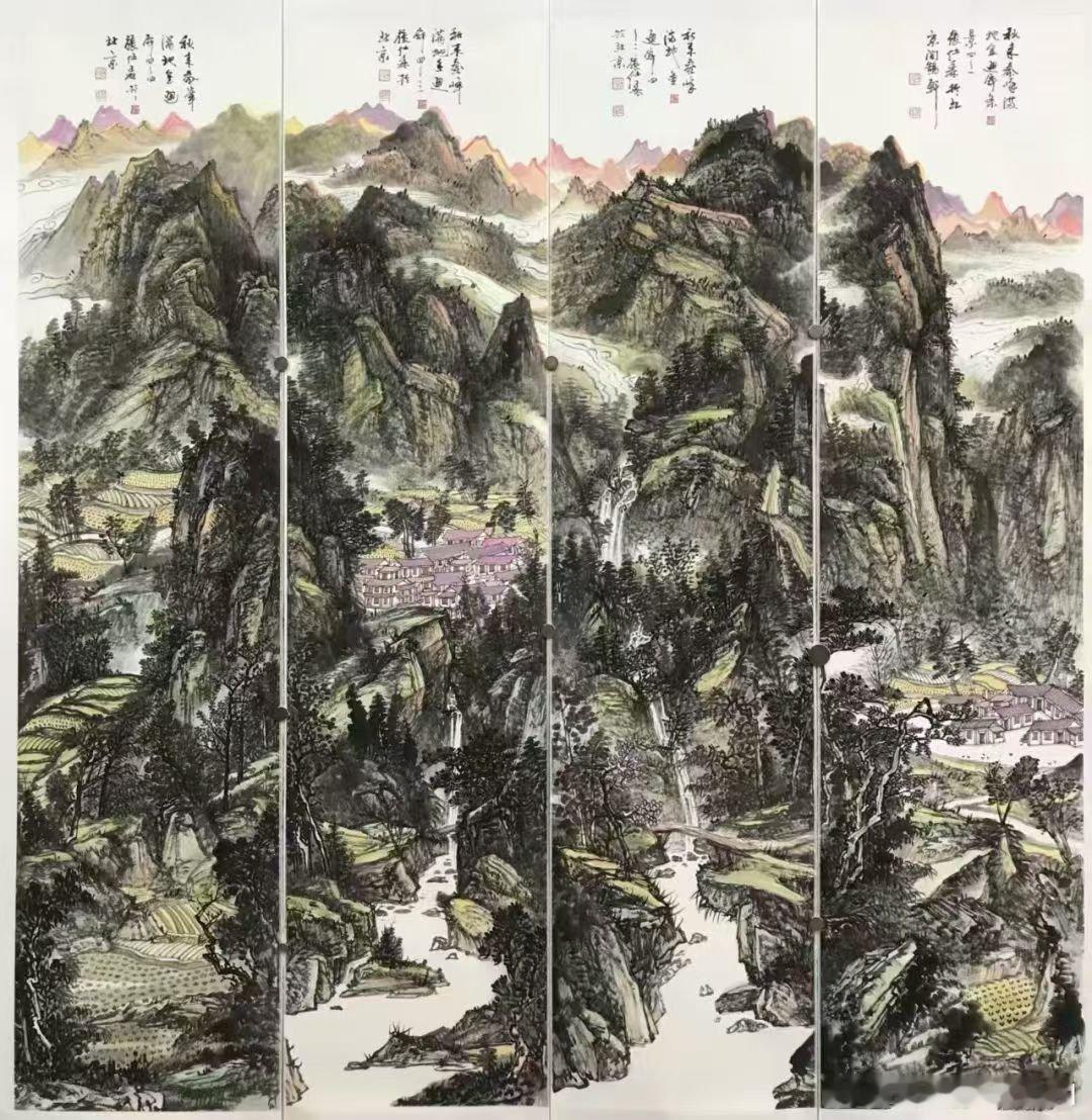 【今日宝贝选编】1精品和田玉摆件《山村风光》，2极品独山玉摆件《记忆中的江南》，