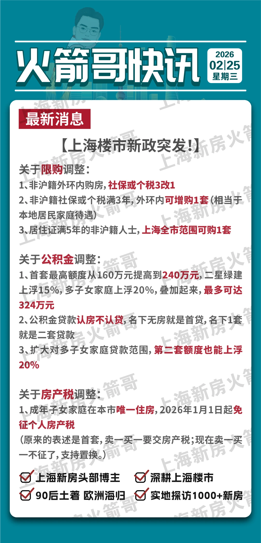 “沪7条”新政突发！一图看懂上海楼市新政