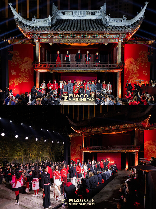 FILA GOLF x VIVIENNE TAM 联名大秀：张俪、Gigi炎明熹身着“开运夹克”开启