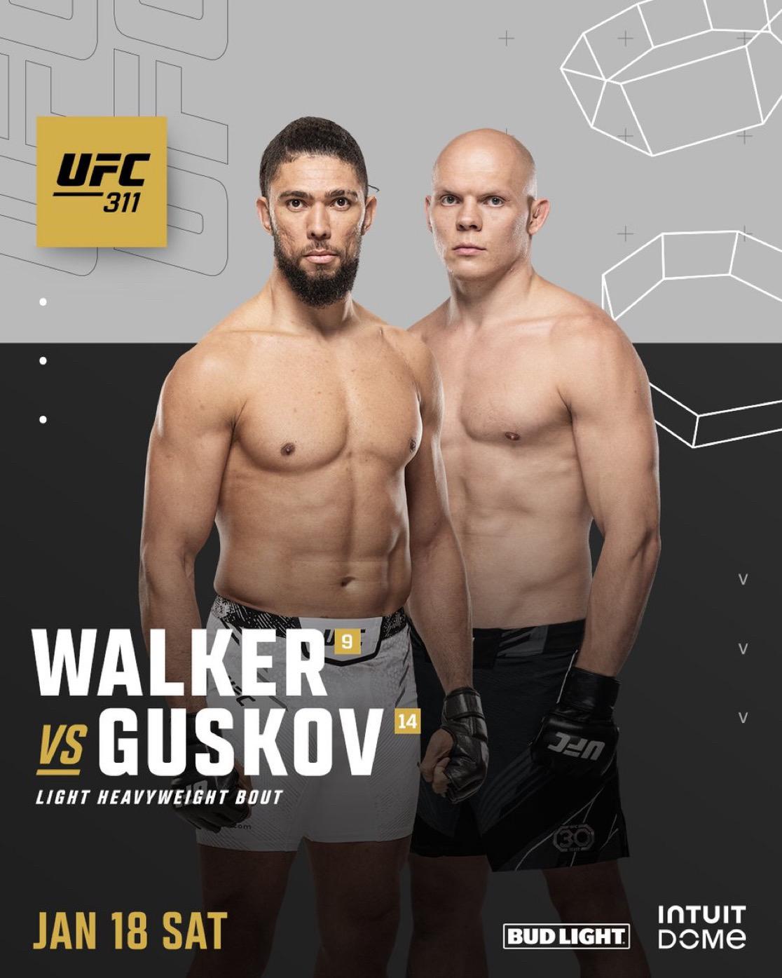 比赛官宣🚨沃克VS 博格丹·古斯科夫 谁会睡觉😳UFC