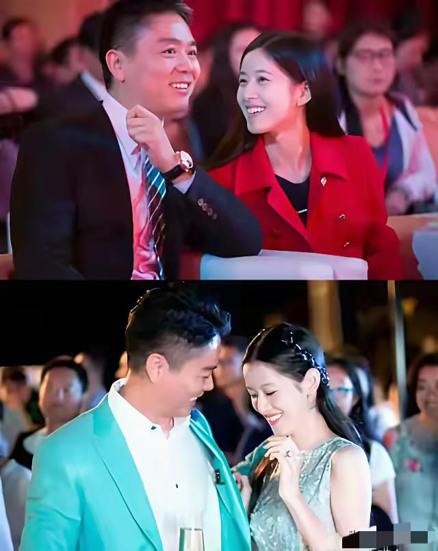 章泽天和刘强东还是非常恩爱的，二人在公开场合有说有笑