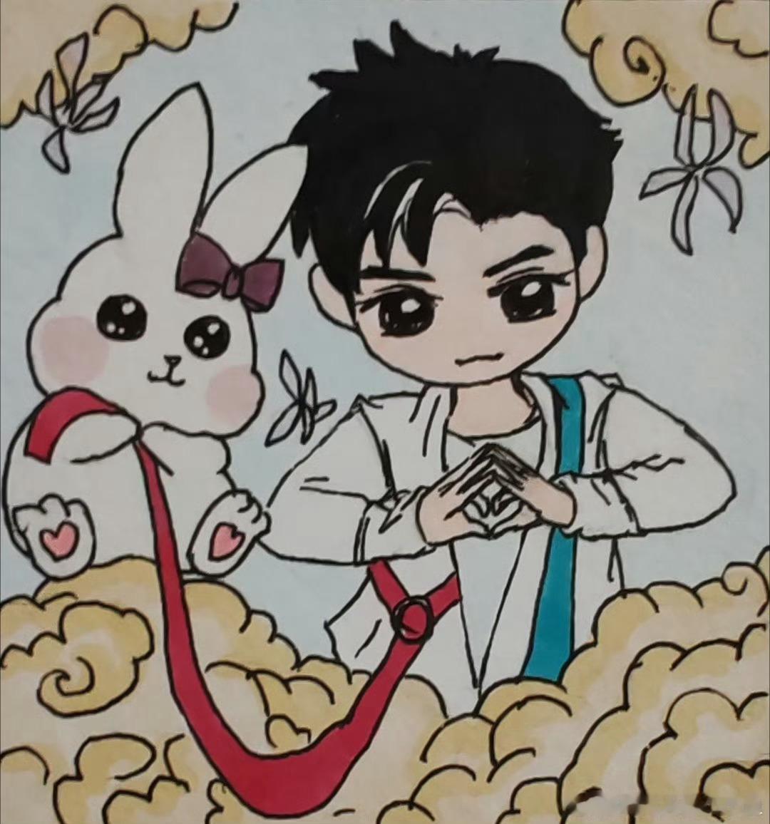 看回了之前画的，那时就在期待就想到了 冥 夜，期待罗云熙 演唱会期待罗弋黎斯 