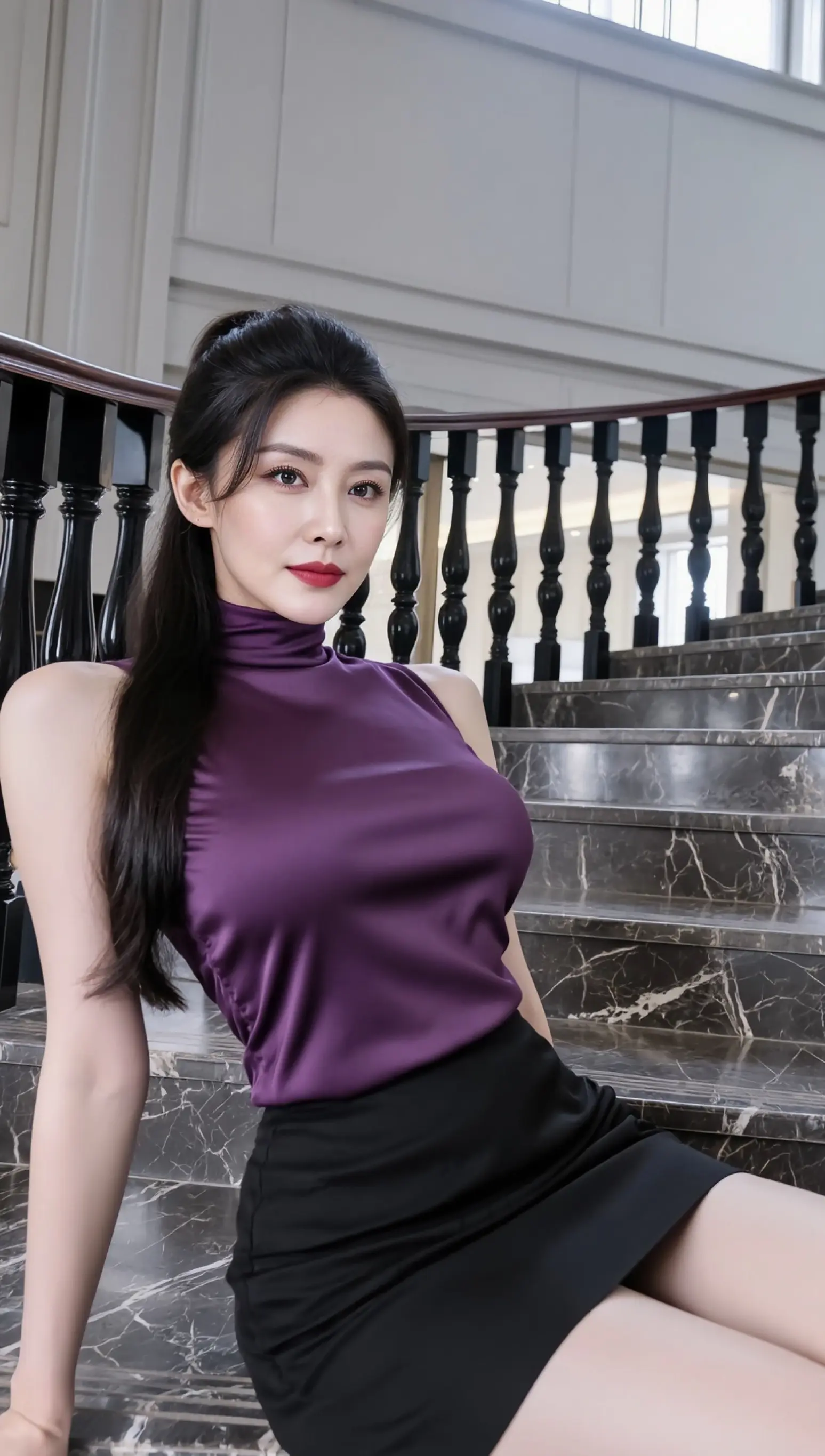 AI紫衫丽人写真 ai创作