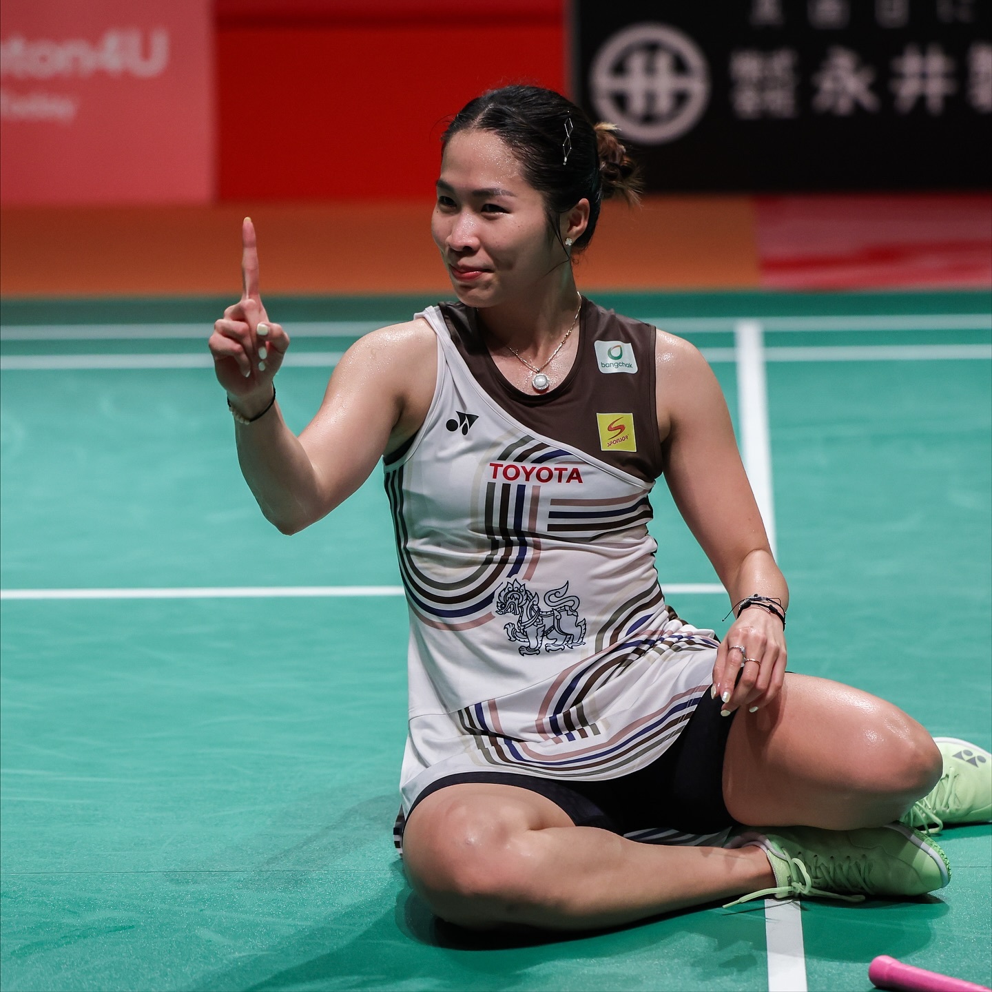 因达农🇹🇭 21-16、21-11 🇩🇰米娅下轮：因达农🇹🇭 vs 