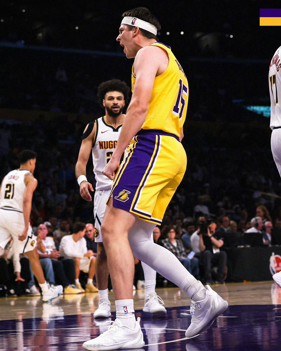 湖人127:125主场加时力克掘金最大功臣——里夫斯常规时间第四节决胜时刻，还有