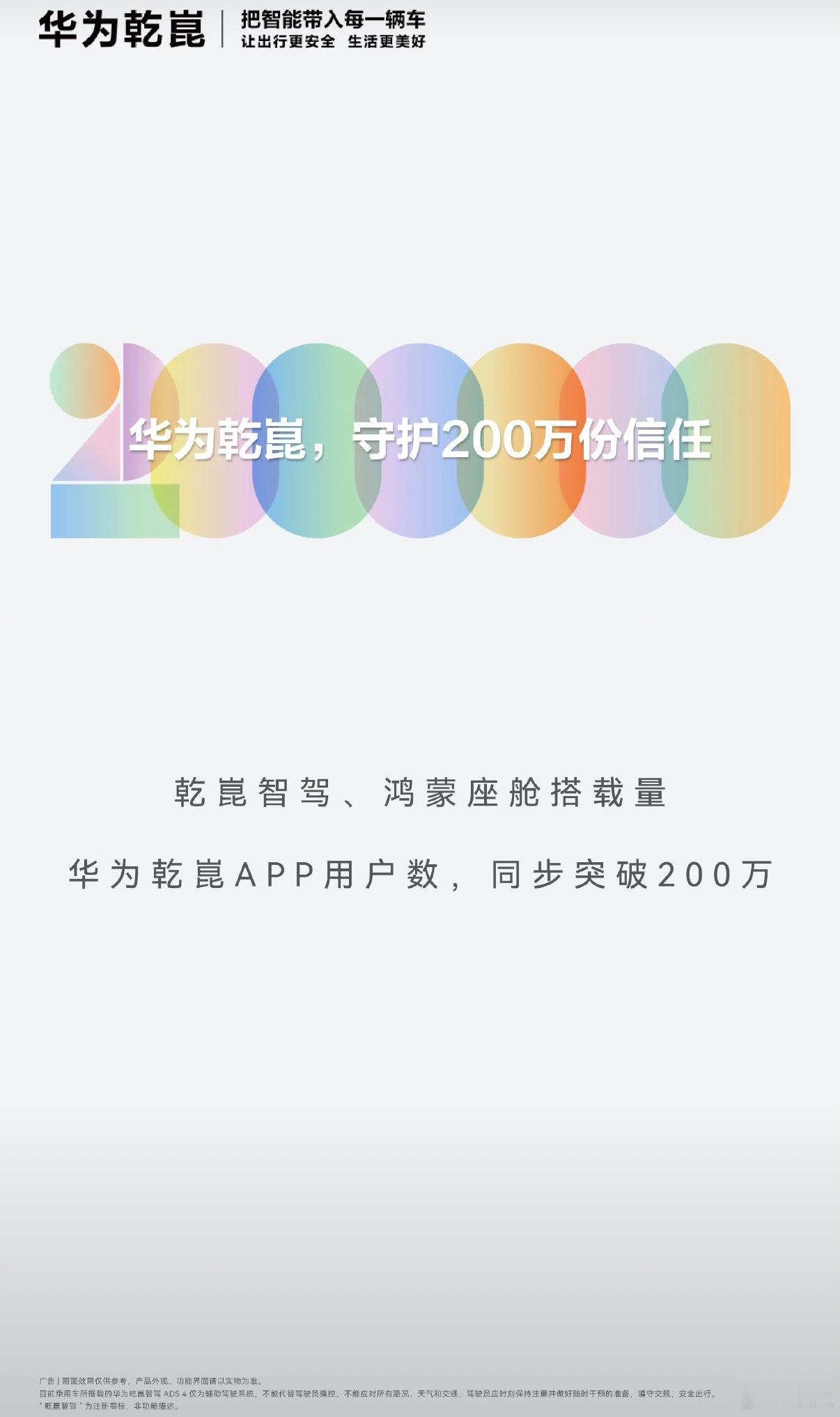华为乾崑迎来重要里程碑，乾崑智驾搭载量、鸿蒙座舱搭载量、乾崑APP用户数同步突破